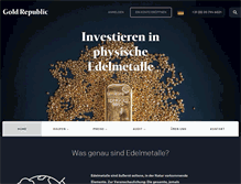 Tablet Screenshot of goldrepublic.de